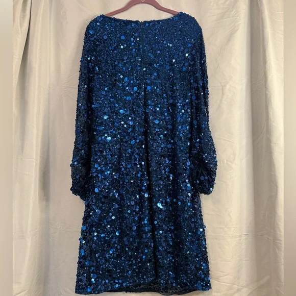 ✨ Aidan Mattox Blue Sequin Cocktail Dress ✨
Size: 14 - Picture 8 of 10